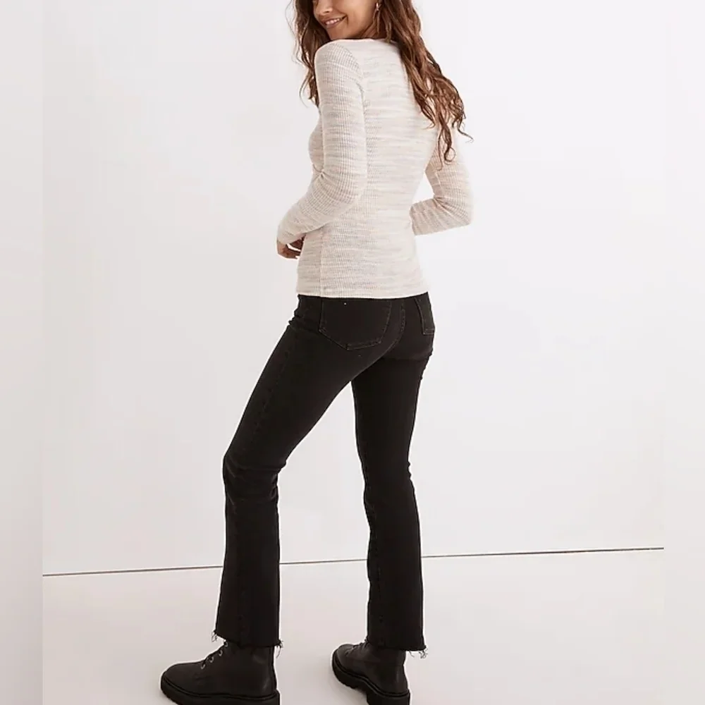 Madewell Space‎ Dyed Rib Faux Wrap Blouse Size Small NWT - Picture 8 of 8